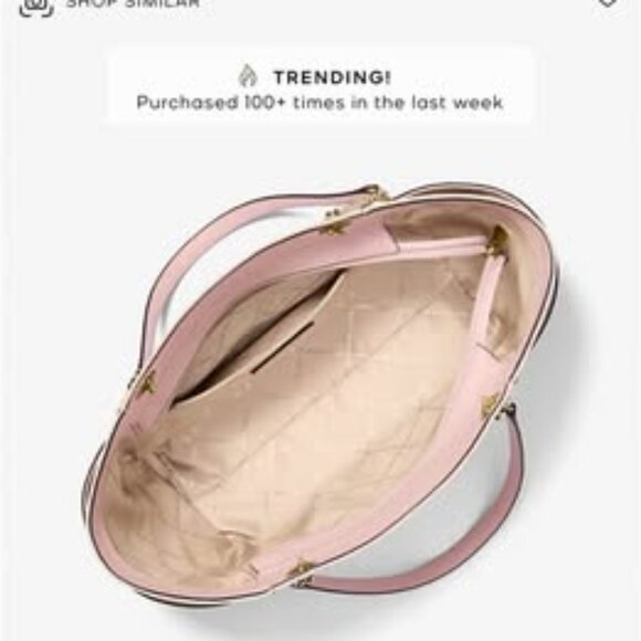 Michael Kors Jet Set Large Color Block Signature Logo Tote Bag - Picture 4 of 5